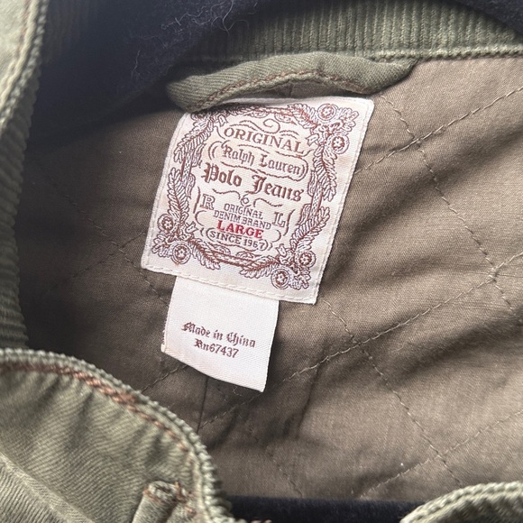 Ralph Lauren Polo Jeans Olive Military Jacket original women’s large (see back) - Picture 2 of 14